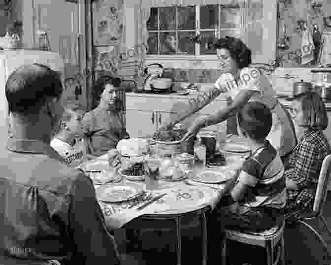 A Black And White Photo Of A Family From The Silent Generation, Gathered Around A Dinner Table. Our Fathers War: Growing Up In The Shadow Of The Greatest Generation