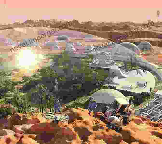 A Futuristic Image Of A Human Settlement On Mars, Depicting The Aspirations And Potential Of Future Missions To The Red Planet. Destination Mars S K Das