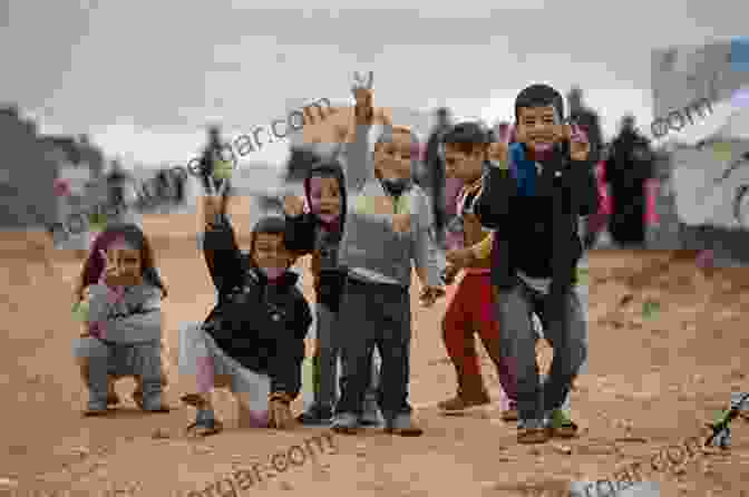 A Group Of Palestinian Children Playing In A Refugee Camp. A History Of The Palestinian People: From Ancient Times To The Modern Era