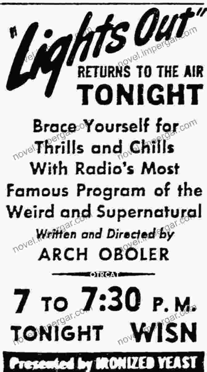 A Vintage Horror Radio Show Poster Terror On The Air : Horror Radio In America 1931 1952