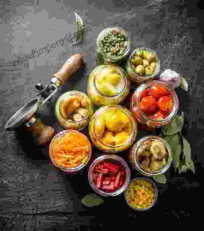 An Assortment Of Jars Filled With Preserved Vegetables, Capturing The Flavors Of The Harvest For Year Round Enjoyment Roots As Vegetables: Growing Practices And Food Uses (All About Vegetables)