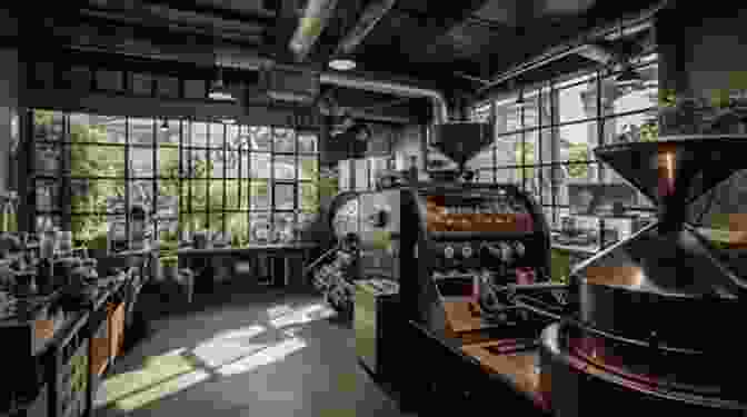 Inside A Bustling Coffee Roastery, The Skilled Roaster Carefully Monitors The Transformation Of Green Coffee Beans Into Aromatic Treasures When Coffee Speaks: Stories From And Of Latin American Coffeepeople