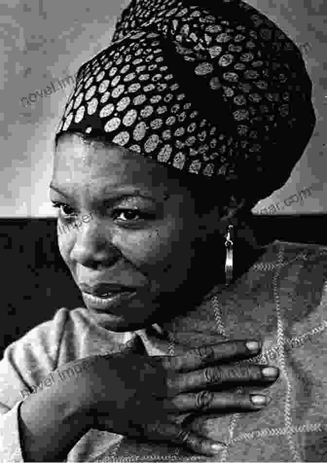 Maya Angelou, A Graceful And Expressive African American Woman, Smiles While Standing On A Stage With A Microphone In Hand Historically Black: American Icons Who Attended HBCUs