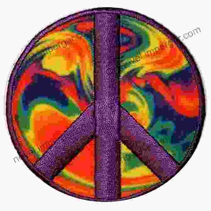 Psychedelic Peace Sign Pattern Far Out (Coloring Through The Decades 3)