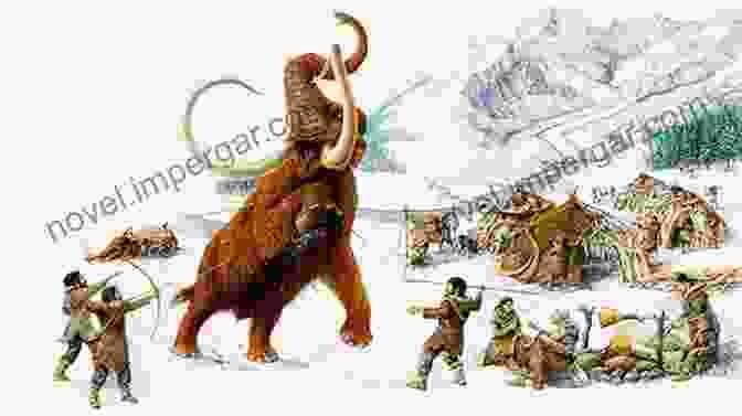 Scene Depicting Humans Hunting A Mammoth During The Ice Age. Once And Future Giants: What Ice Age Extinctions Tell Us About The Fate Of Earth S Largest Animals